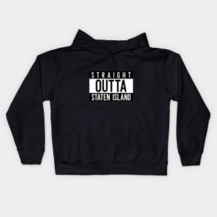 Straight Outta Staten Island New York Kids Hoodie